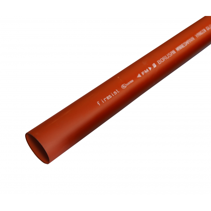 3" YANGIN BORUSU - BORUSAN FIRESIST - DÜZ UÇLU